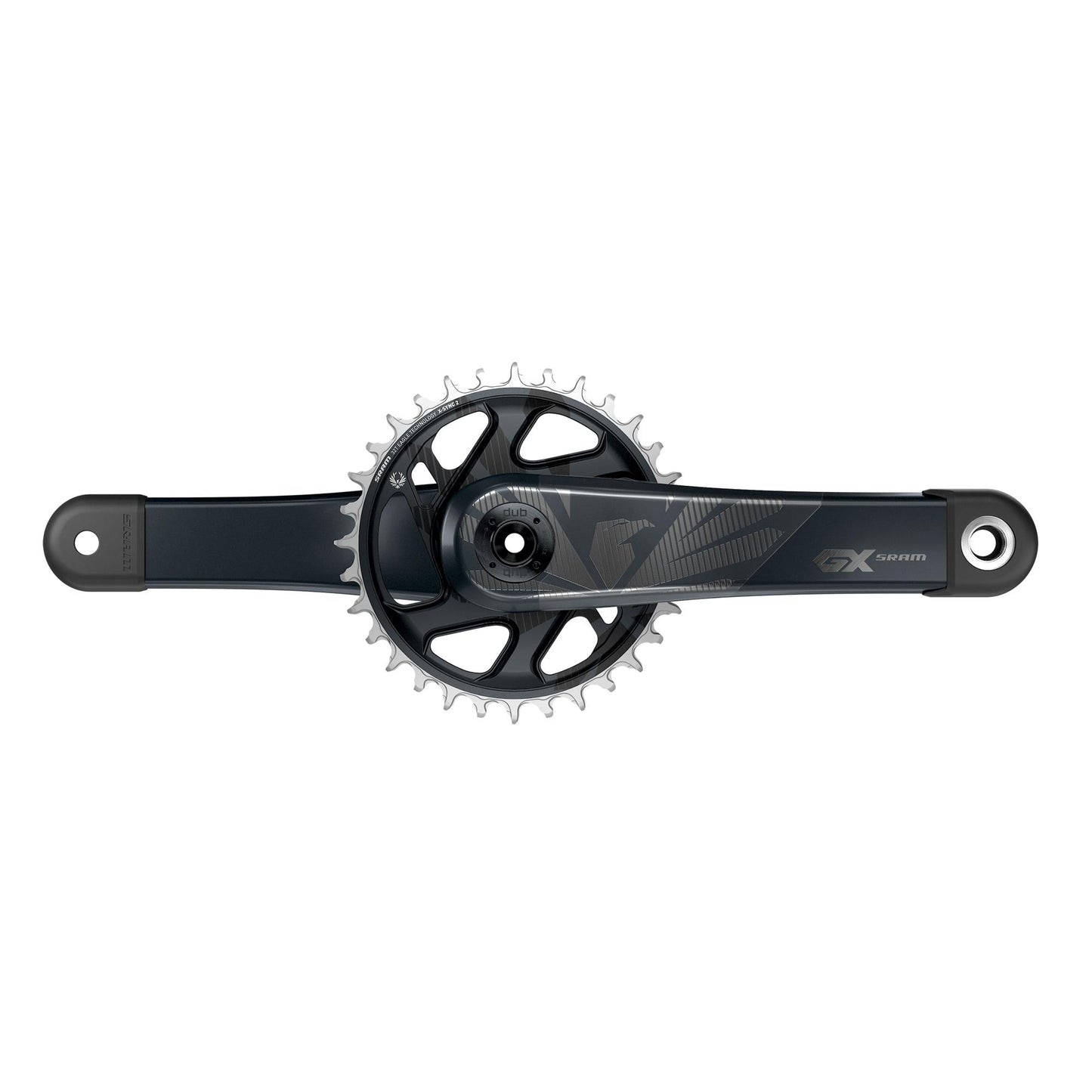 SRAM CRANK GX CARBON EAGLE BOOST 148 DUB 12S W DIRECT MOUNT 32T X-SYNC 2 PLATEAU (CUPS/ROULEMENTS DUB NON INCLUS)