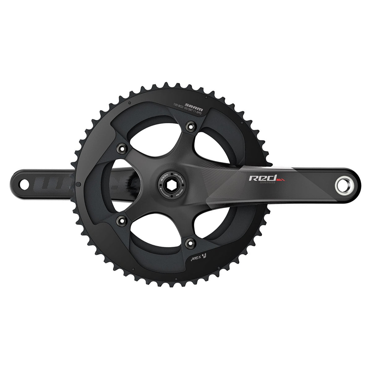 SRAM KURBELSATZ ROT GXP 172,5 53-39 YAW GXP BECHER NICHT ENTHALTEN C2