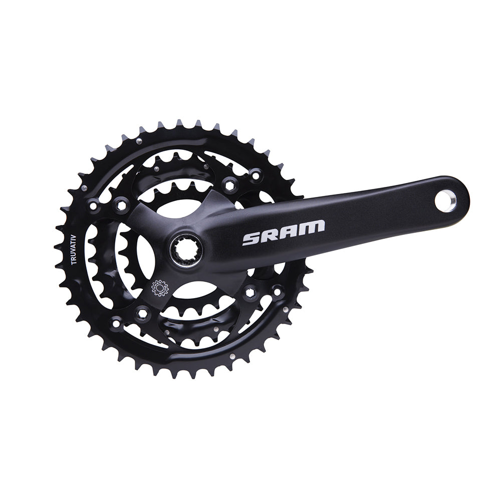 PÉDALIER SRAM S600 - 3X8SPD SQUARETAPER 175MM BLAST NOIR 42-32-22T