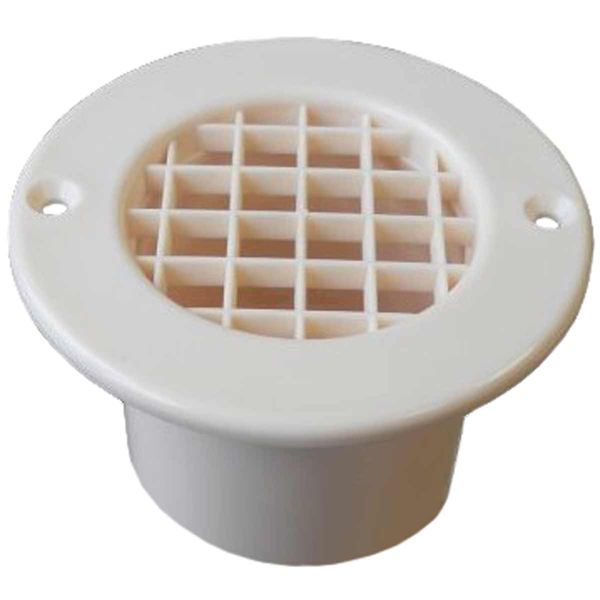 Mesh Floor Vent Off White 75mm