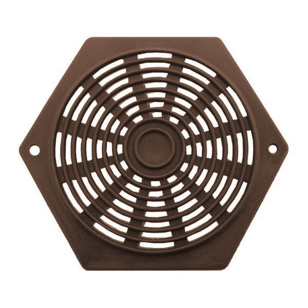 Grille d'aération hexagonale 2-5/8" marron
