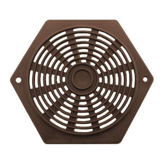 Grille d'aération hexagonale 2-5/8" marron
