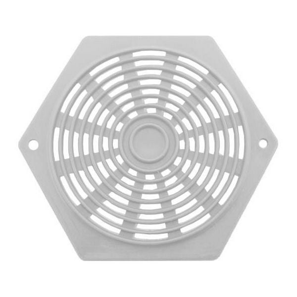 Grille d'aération hexagonale 2-5/8" blanc