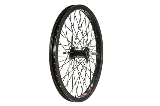 Roue BMX avant Raleigh, 48 rayons, axe 3/8. Noir