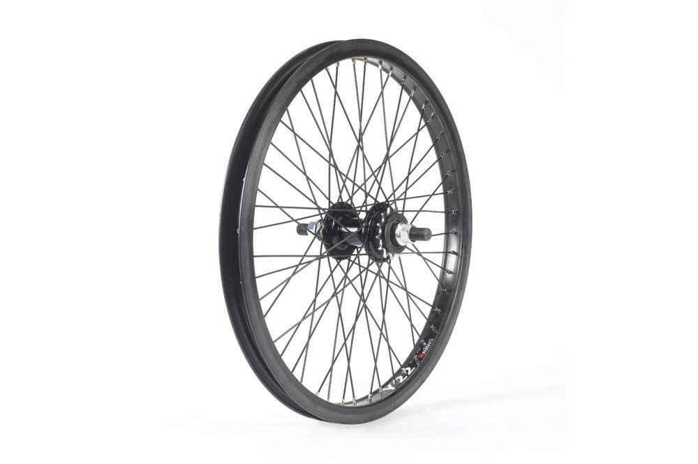 Roue arrière BMX Raleigh, pignon cassette, 48 trous, axe 14 mm, noire