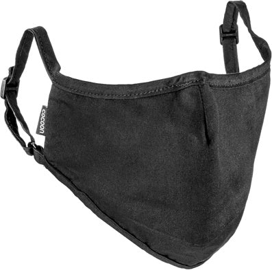 Masque facial en coton (L/XL) - Noir