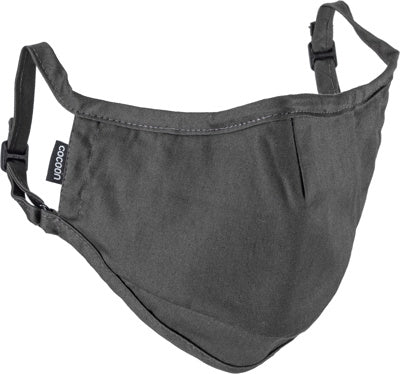 Masque facial en coton (L/XL) - Gris foncé