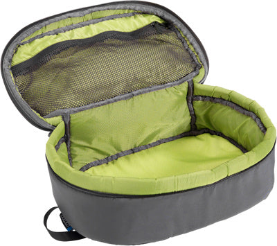 Large Padded Cube - Beluga Grey/Lime Inside