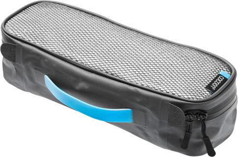 Kleiner Packwürfel mit laminierter Netzoberseite – Grau/Schwarz