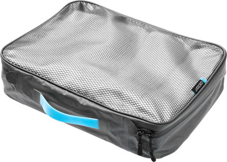 Large Packing Cube with Laminated Net Top - Grey/Blue