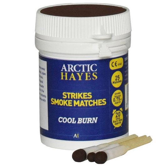 Arctic Hayes Smoke Matches, Dose mit 25 Stück