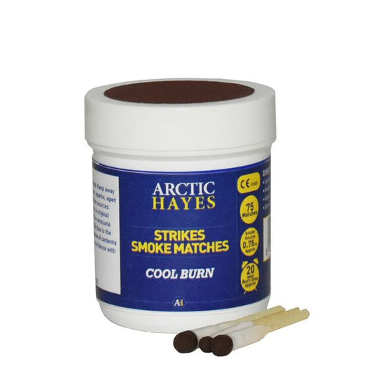 Arctic Hayes Smoke Matches, Dose mit 75 Stück