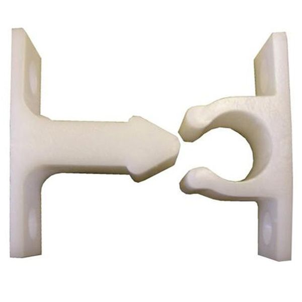 Loquet fer à cheval en nylon-blanc