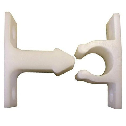 Loquet fer à cheval en nylon-blanc