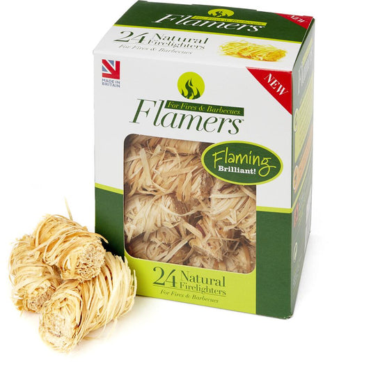 Flamers Natural Firelighters - 24 Pack