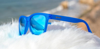 Goodr Sunglasses - Reginald The Unicorn`s Unicolors - Falkor's Fever Dream - Blue with Blue Lens