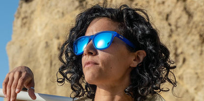 Goodr Sunglasses - Reginald The Unicorn`s Unicolors - Falkor's Fever Dream - Blue with Blue Lens