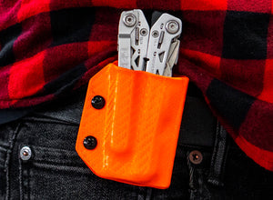 Gaine Kydex Clip &amp; Carry : Gerber Suspension NXT - Fibre de carbone orange