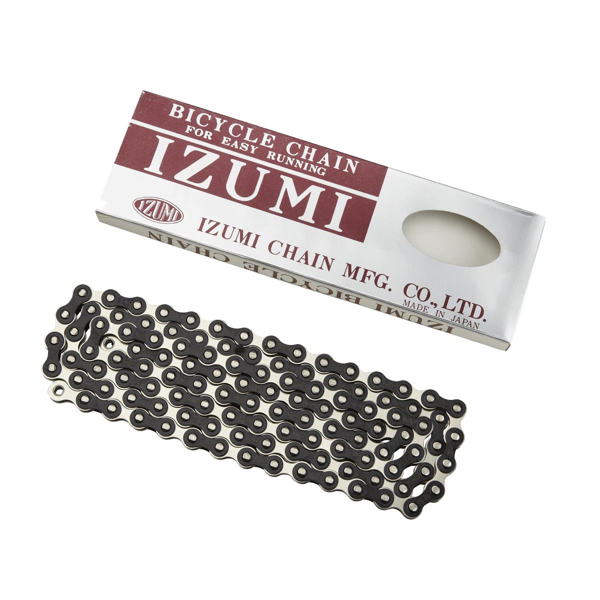 IZUMI STANDARD CHAIN 1/2 X 116 LINKS SILVER/BLACK