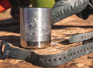 Klean Kanteen Insulated Camp Mug 355ml - Mountain - Brushed Stainless