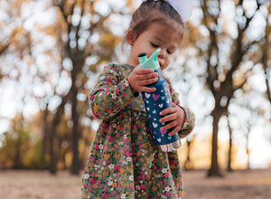 Klean Kanteen Insulated Kid Narrow Classic w/ Sport Cap 355ml - Navy Heart