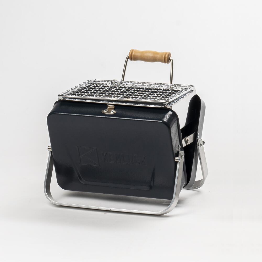 Kenluck MINI Grill / BBQ – Hammertone - BLEU BRILLANT