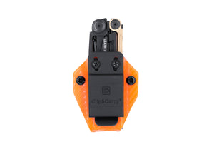 Étui Kydex Clip &amp; Carry : Leatherman MUT - Fibre de carbone orange