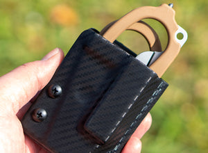 Étui Kydex Clip &amp; Carry : Leatherman Raptor Rescue - Fibre de carbone noire