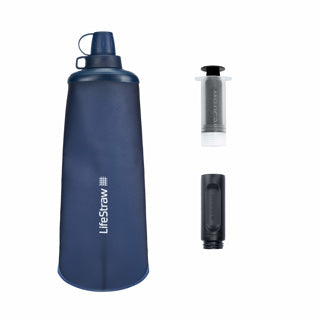 LifeStraw Peak Series 1L Squeeze Bottle - Mountain Blue