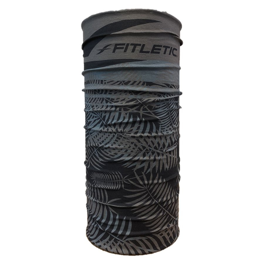 FITLETIC MULTI SCARF/NECK GAITER - BLACK/BLUE/GREY/SPRING FERN