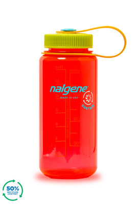 Nalgene 0.5L Sustain Wide Mouth Bottle - Pomegranate