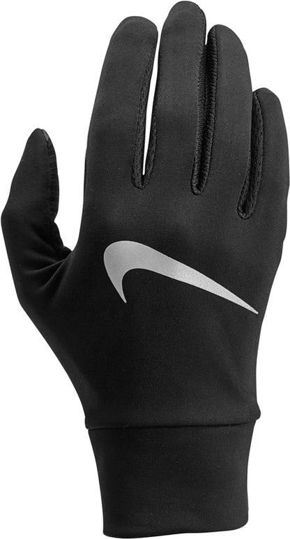 NIKE DRI-FIT LIGHTWEIGHT  RUNNING GLOVES WOMEN BLACK - LARGE