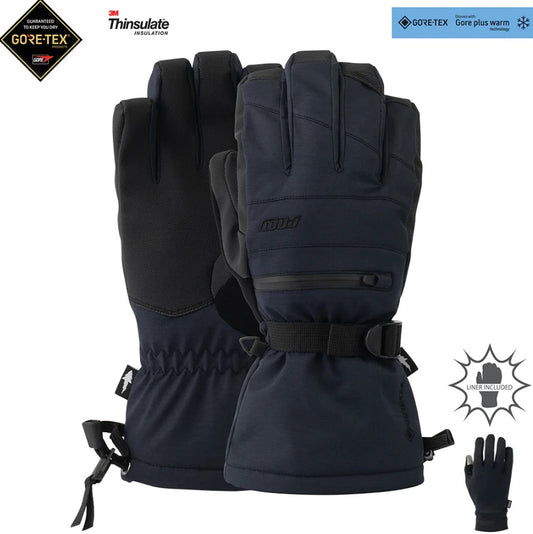 POW Wayback GTX LONG Glove Black + WARM