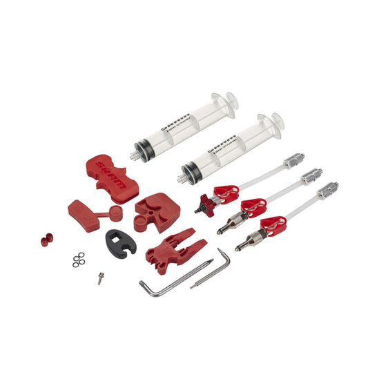 SRAM STANDARD BRAKE BLEED KIT (INCLUDES 2 SYRINGES/FITTINGS, BLEED BLOCKS, TORX TOOL, CROWFOOT, BLEEDING EDGE FITTING) - SRAM X0/ XX/ GUIDE/LEVEL/CODE/HYDROR/G2