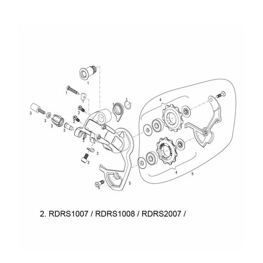 SRAM SPARE - REAR DERAILLEUR CABLE ANCHOR/LIMIT SCREW RIVAL