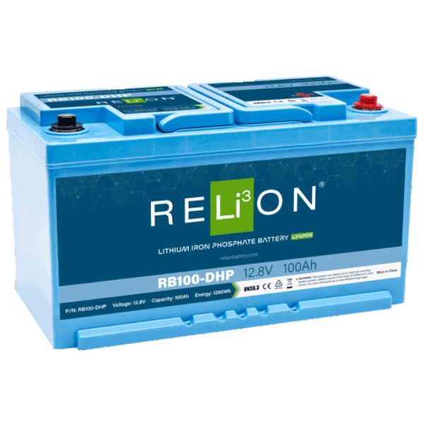 RELiON RB100-DHP Lifepo4 Lithium-Ionen-Akku (12V / 100Ah / Din-HP)