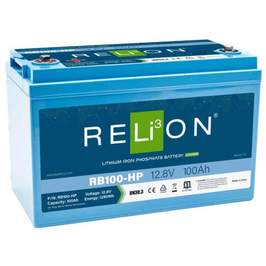 RELiON RB100-HP Lifepo4 Lithium-Ionen-Akku (12 V / 100 Ah / HP 4SC)