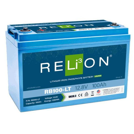 RELiON RB100-LT Lifepo4 Lithium-Ionen-Akku (12 V / 100 Ah / Niedrigtemperatur)