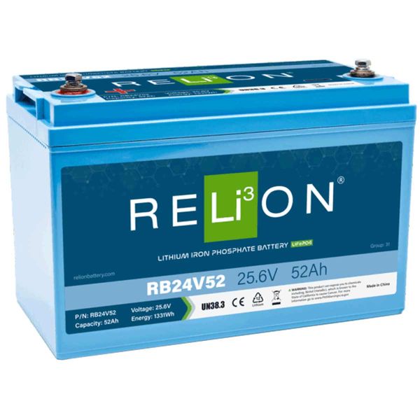 RELiON RB24V52 Lifepo4 Lithium-Ionen-Akku (24V / 52Ah)