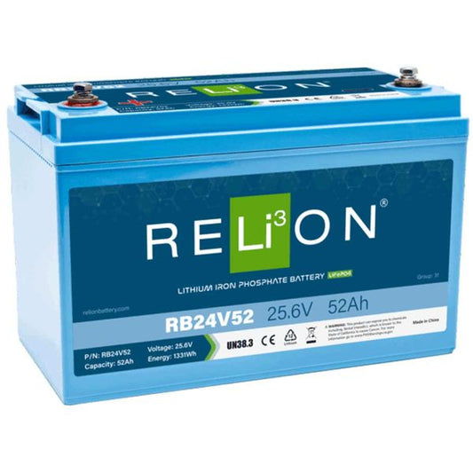 RELiON RB24V52 Lifepo4 Lithium-Ionen-Akku (24V / 52Ah)