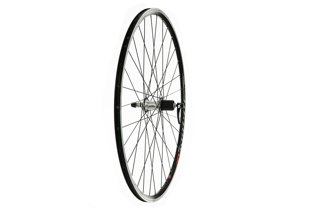 Tru-Build-Räder 700C-Hinterrad, Mach1-Omega-Felge, 10/11-Gang-Shimano 105, 32H