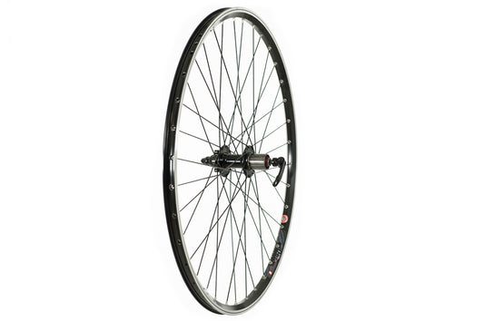 Tru-build Wheels 700C Roue à disque de trekking arrière 700c, cassette 8/9 vitesses, noire