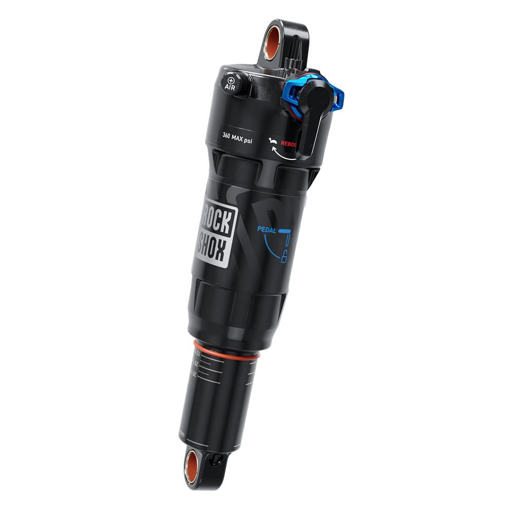 ROCKSHOX REAR SHOCK DELUXE ULTIMATE RCT - LINEAR AIR, 0 NEG/1 POS TOKEN, LINEARREB/LOWCOMP,380LB LOCKOUTFORCE, TRUNNION STANDARD - C1