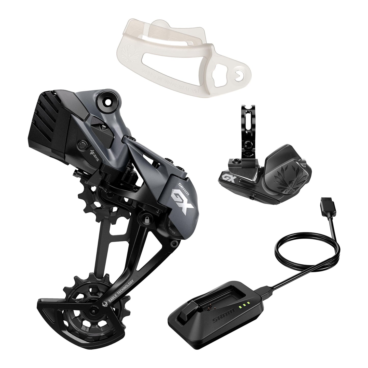 SRAM GX EAGLE AXS UPGRADE KIT (REAR DER W/BATTERY, CONTROLLER W/CLAMP, CHARGER/CORD, CHAIN GAP TOOL)