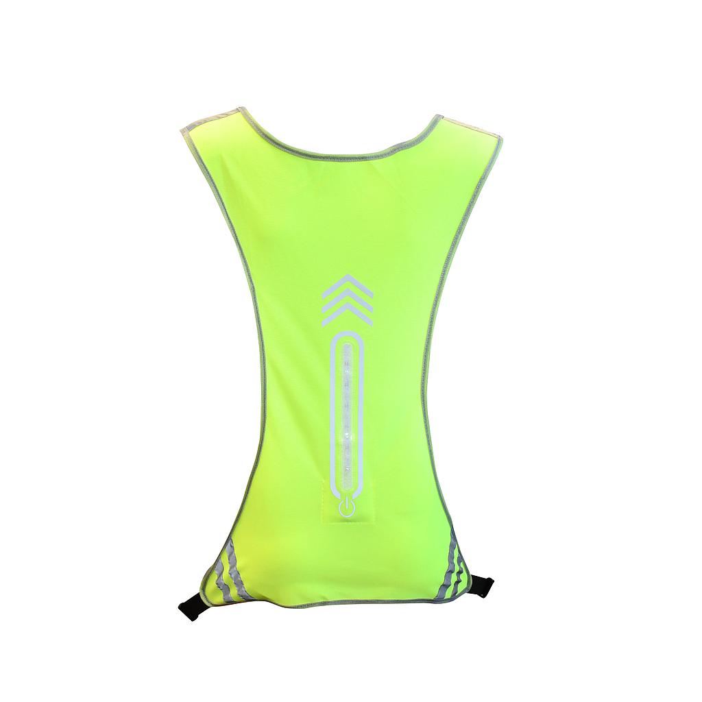 Gilet de sport réfléchissant LED Six Peaks jaune de sécurité