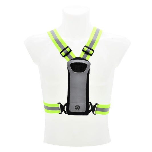 Six Peaks LED Reflective Vest with Phone Holder  Safety Yellow