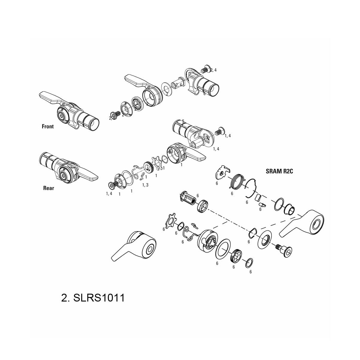 SRAM SPARE - SHIFTER SPRING KIT TT900, TT500 REAR