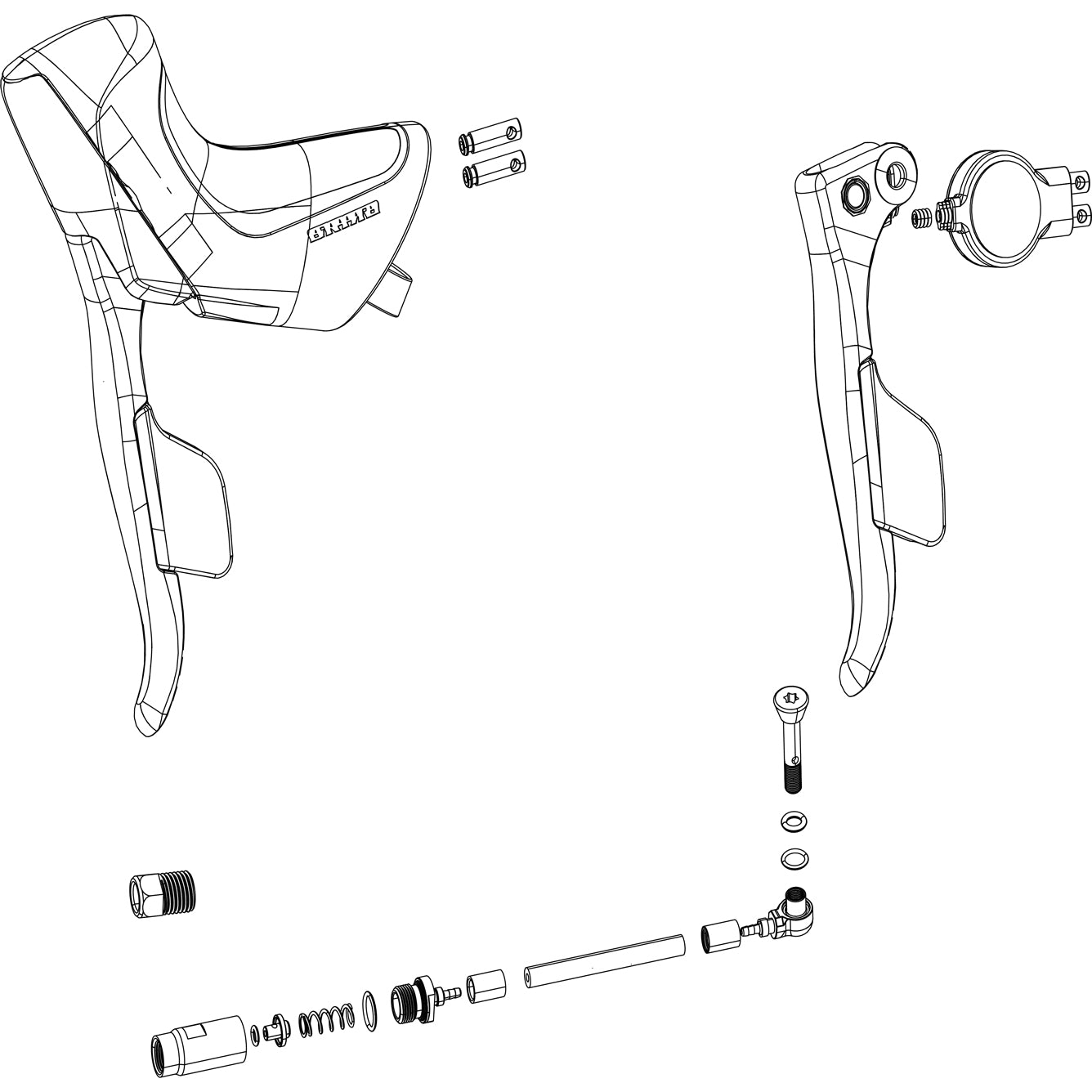 SRAM SPARE - SHIFTER CLAMP KIT ELECTRONIC SHIFTER DISC BRAKE (ED) RIVAL ETAP AXS PAIR