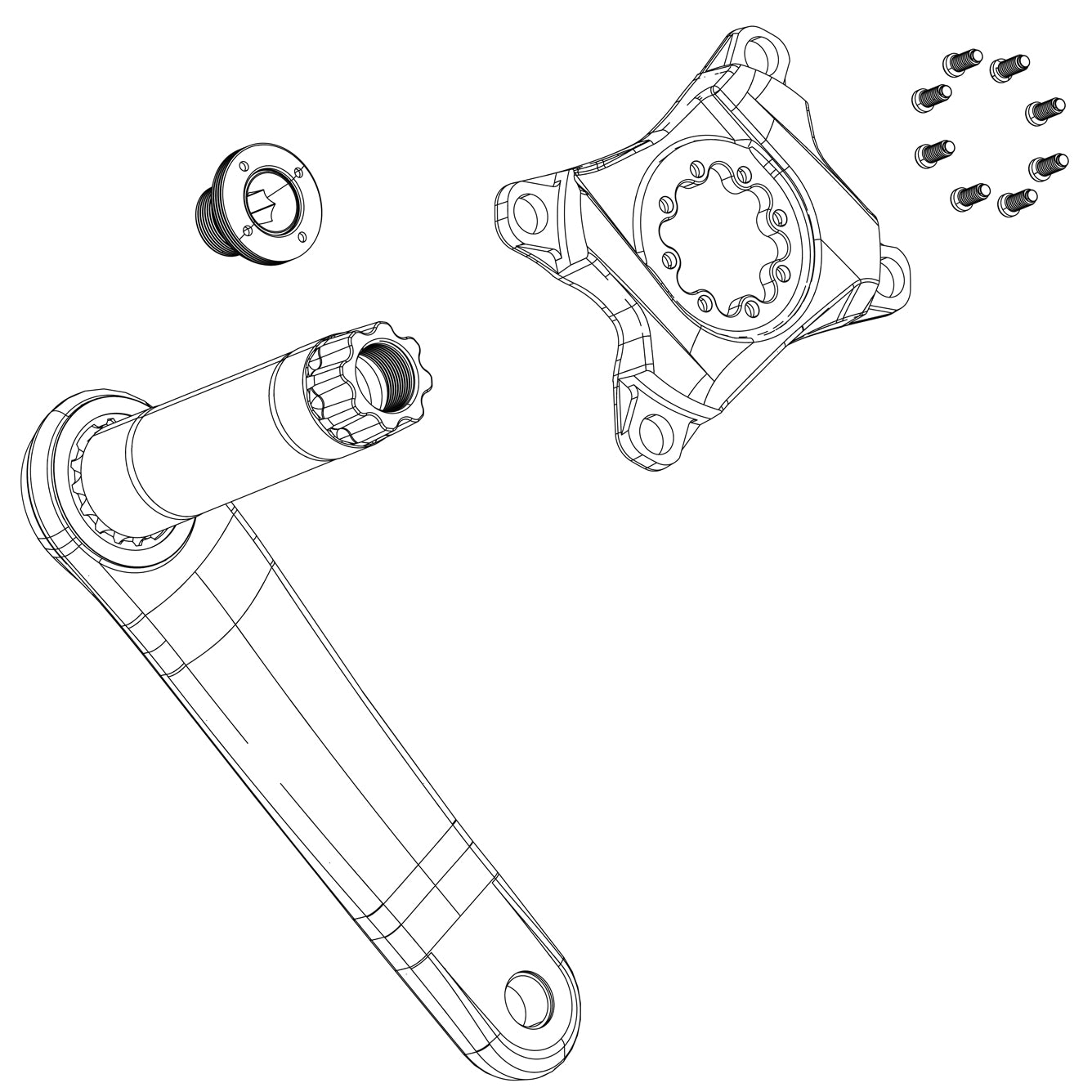 SRAM SINGLE IMPACT/BASH GUARD KIT FOR X0 D1 (INCLUDING 1 IMPACT GUARD, 2 BACKPLATES, 2 GUARD BOLTS)