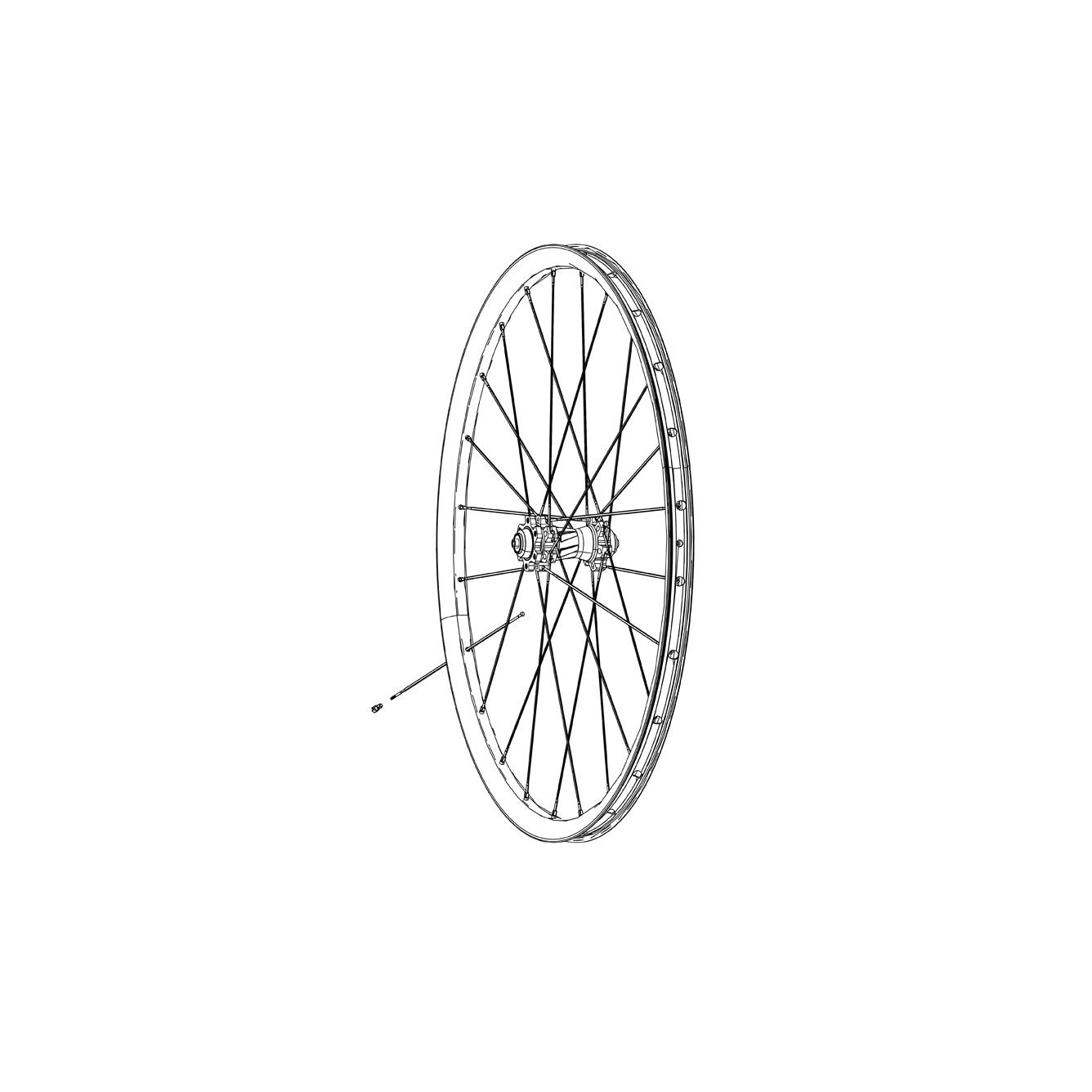 ZIPP ERSATZ – SPEICHEN &amp; NIPPEL &amp; UNTERLEGSCHEIBEN 3ER-PACK CX-RAY J-BEND EXTERNAL SCHWARZ